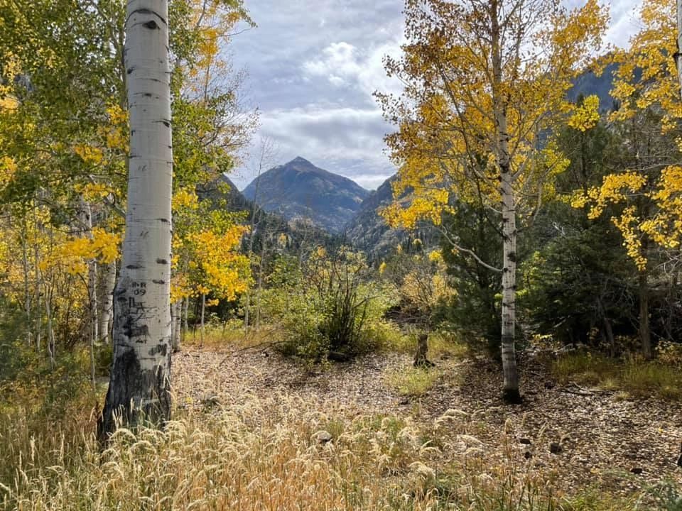 Hot Springs condo kitchen counter and dining nook — Lumberyard Condos Ouray